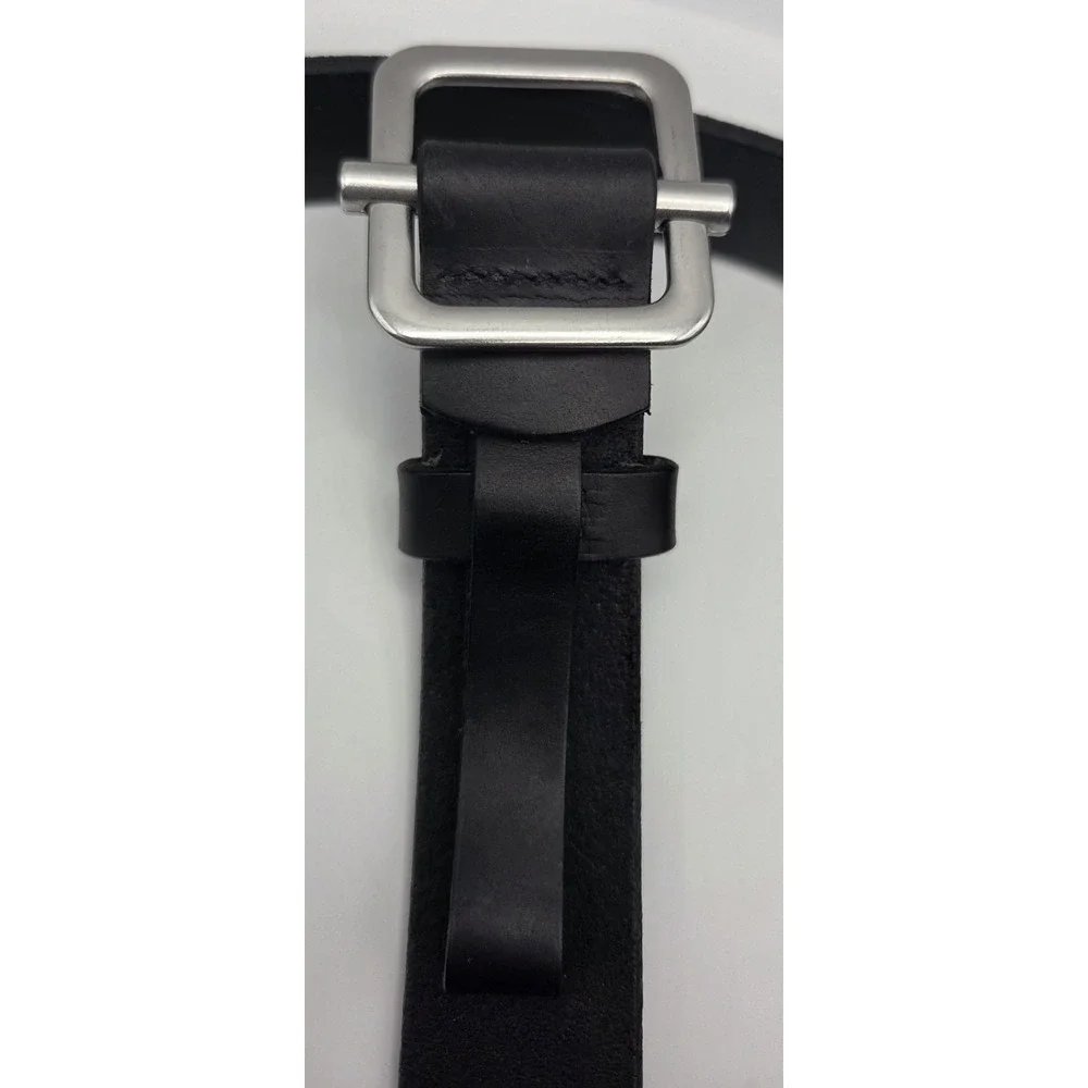 Duluth Trading Pro Roller Belt S/M Black Leather Unhole-y USA